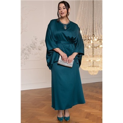 Костюм с юбкой Альсия (изумрудный) К14392-5М