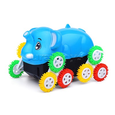 Машина "Слон" перевёртыш, на батарейках, в коробке