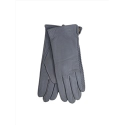Женские перчатки из натуральной кожи, цвет серый