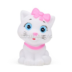 Игрушка пластизоль для ванны "Кошечка" в сетке