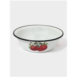 Миска эмалированная, 1 л, белая