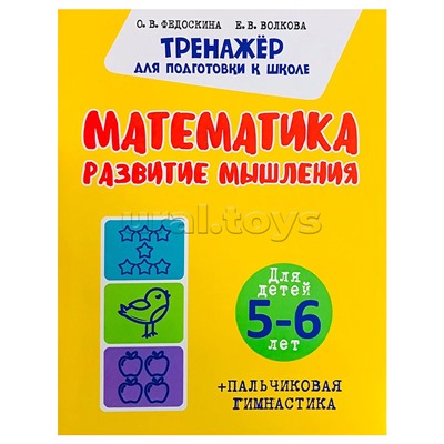 Математика. Развитие мышления. Для детей 5-6 лет (Тренажёр для подготовки к школе)