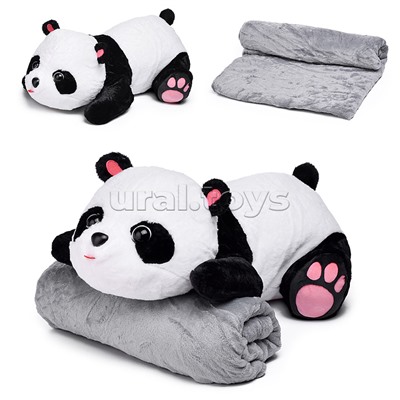 Мягкая игрушка "Медведь" с пледом (110х160)