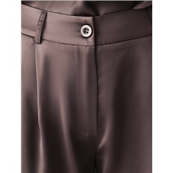 Брюки палаццо широкие из струящегося сатина