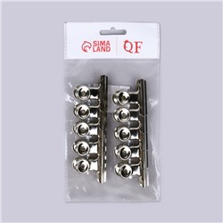 Зажимы для наращивания ногтей, 3.8 см, 10 шт., металлические