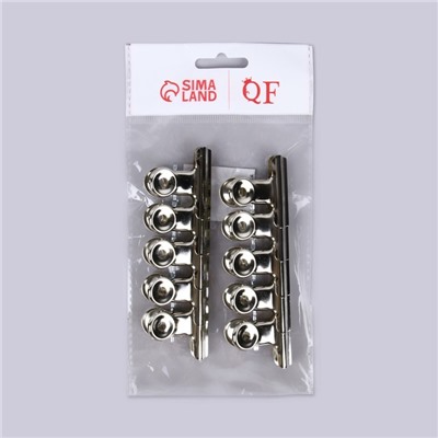 Зажимы для наращивания ногтей, 3.8 см, 10 шт., металлические