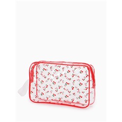 Косметичка для бассейна «Вишня», с ручкой, на молнии, пвх, прозрачная