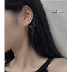Сережки не дорисованные сердечки