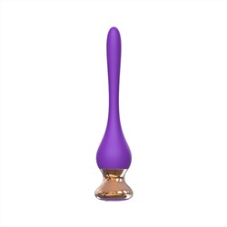 Фиолетовый вибромассажер Nipple Vibrator - 14,5 см.