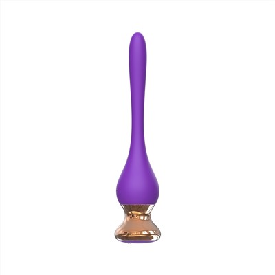 Фиолетовый вибромассажер Nipple Vibrator - 14,5 см.