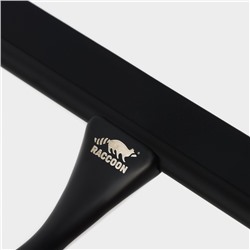 Водосгон из нержавеющей стали с комплектом держателей Raccoon, 25×16 см, 304 сталь, чёрный