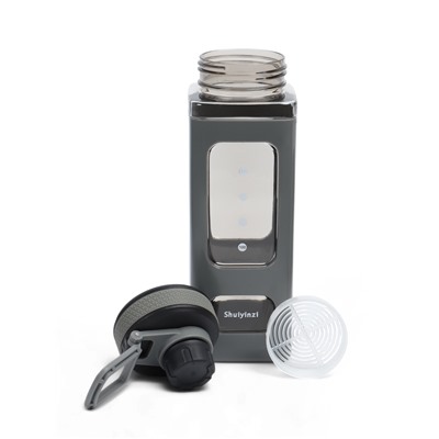 Спортивная бутылка для воды «Гава», 700 мл, 23×7 см, серая