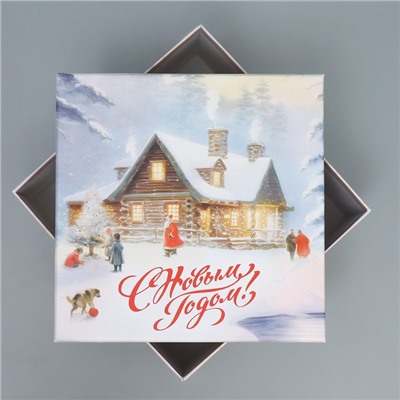 Набор подарочных коробок 3 в 1 «Новогодняя сказка», 18 × 18 × 10 – 22 × 22 × 12 см