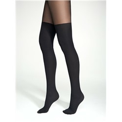 Фантазийные CONTE Колготки с имитацией гольфинов в рубчик CAPRICE