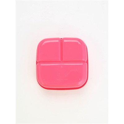 Ланч - бокс квадратный с секциями и ложкой «Фламинго», 400 мл