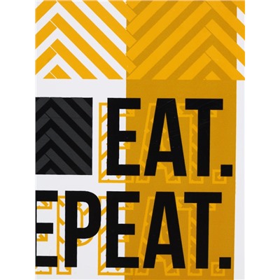 Ланч - бокс прямоугольный «EAT.REPEAT», 1200 мл