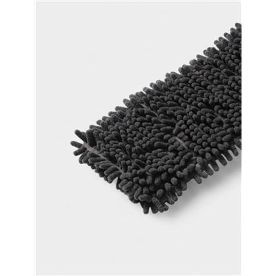 Насадка для плоской швабры «Доляна», 40×10 см, микрофибра букли, 80 г, серая