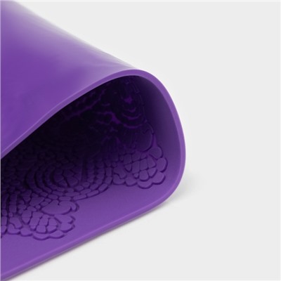 Коврик для айсинга Доляна «Восхищение», силикон, 38×26.5 см, фиолетовый