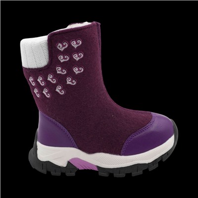 Валенки ХV1118-2-2A темно фиолетовые