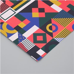 Бумага для скрапбукинга двусторонняя Color geometry, плотность 180 г, набор 5 шт., 30.5×32 см