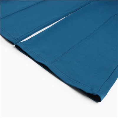 Комплект женский (свитшот/брюки), цвет петроль, размер 52