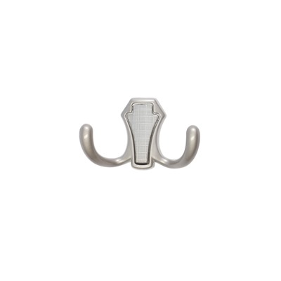 Крючок мебельный CAPPIO HIDDEN, двухрожковый, цвет хром, 2 шт.