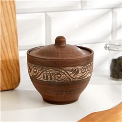 УЦЕНКА Горшок для запекания «Ангоб», 0.6 л, 13×12×12 см, без крышки