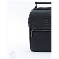 Сумка мужская кожаная 633M black Fuzhiniao