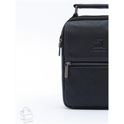 Сумка мужская кожаная 633M black Fuzhiniao