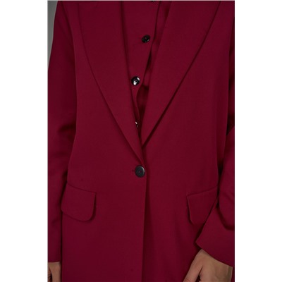 Пиджак Клио (бордовый)