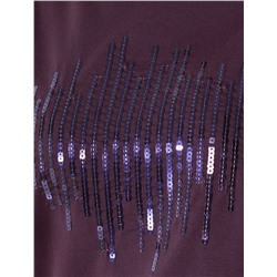 Нарядная футболка с принтом пайетками