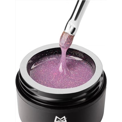MANITA Гель моделирующий для ногтей с хлопьями юки / Builder Gel Flash №02, 15 мл 28219