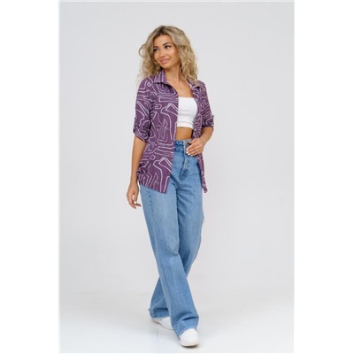 Рубашка 36768 (Бордовый)