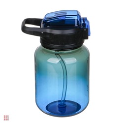 SILAPRO Бутылка для воды, 16х9см, 630мл, синий, PC, PP, ABS, силикон