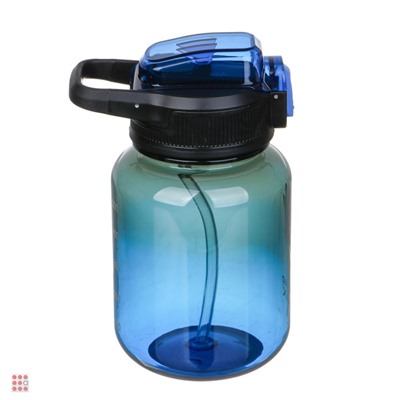 SILAPRO Бутылка для воды, 16х9см, 630мл, синий, PC, PP, ABS, силикон
