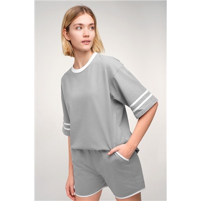 Женский костюм оверсайз из хлопка Happyfox