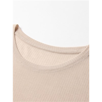 Лонгслив женский KAFTAN: Basic line, бежевый, размер 40-42