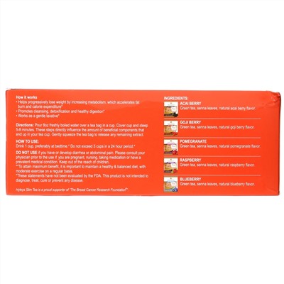 Hyleys Tea, Slim Tea, Assorted Tea Collections, 42 Foil Envelope Tea Bags, 0.05 oz (1.5 g) Each