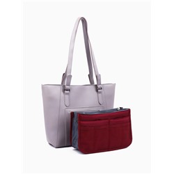 Косметичка-органайзер на молниях, цвет бордовый