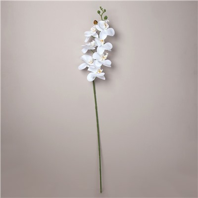 Цветок искусственный Орхидея белая 90 см / RF-1565 /уп 360/7 цветков