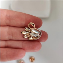 Брошь-значок с кристаллами Swarovski