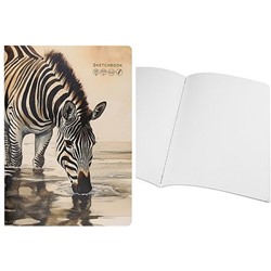 Скетчбук А4 20л "НА РАССВЕТЕ - 1" для акварели, сшивка,каландр холст 20-0311 Проф-Пресс