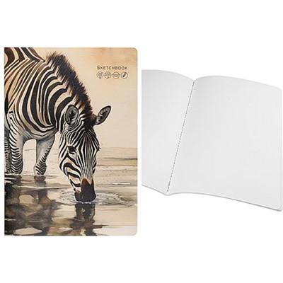 Скетчбук А4 20л "НА РАССВЕТЕ - 1" для акварели, сшивка,каландр холст 20-0311 Проф-Пресс