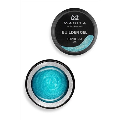 Manita Professional Гель моделирующий для ногтей с хлопьями юки / Builder Gel Euphoria №04, 15 мл KRISTALLER, 1221111