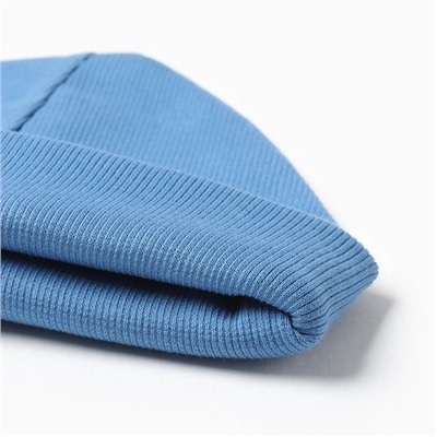 Шапка детская со снудом «Крошка Я», размер 44, синяя