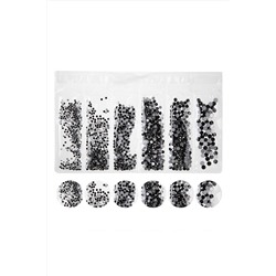 Nail Art Набор страз для ногтей, черный KRISTALLER, 1107754