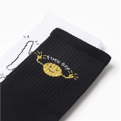 Носки мужские KAFTAN «Проснись», р. 41-44 (27-29 см), набор 2 пары