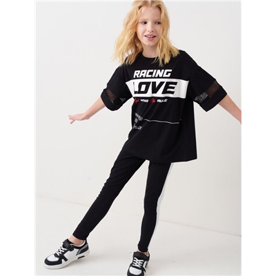 Фуфайка трикотажная для девочек (футболка)