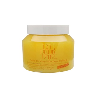 LODEURLETTE Сахарный скраб для тела с ароматом иланг-иланг / In England Colorfit The Ylang Garden Sugar Scrub, 500 г KRISTALLER, 1110749