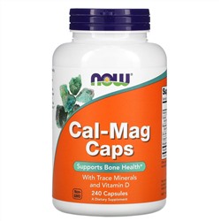 Now Foods, Cal-Mag Caps, капсулы с кальцием и магнием, 240 капсул